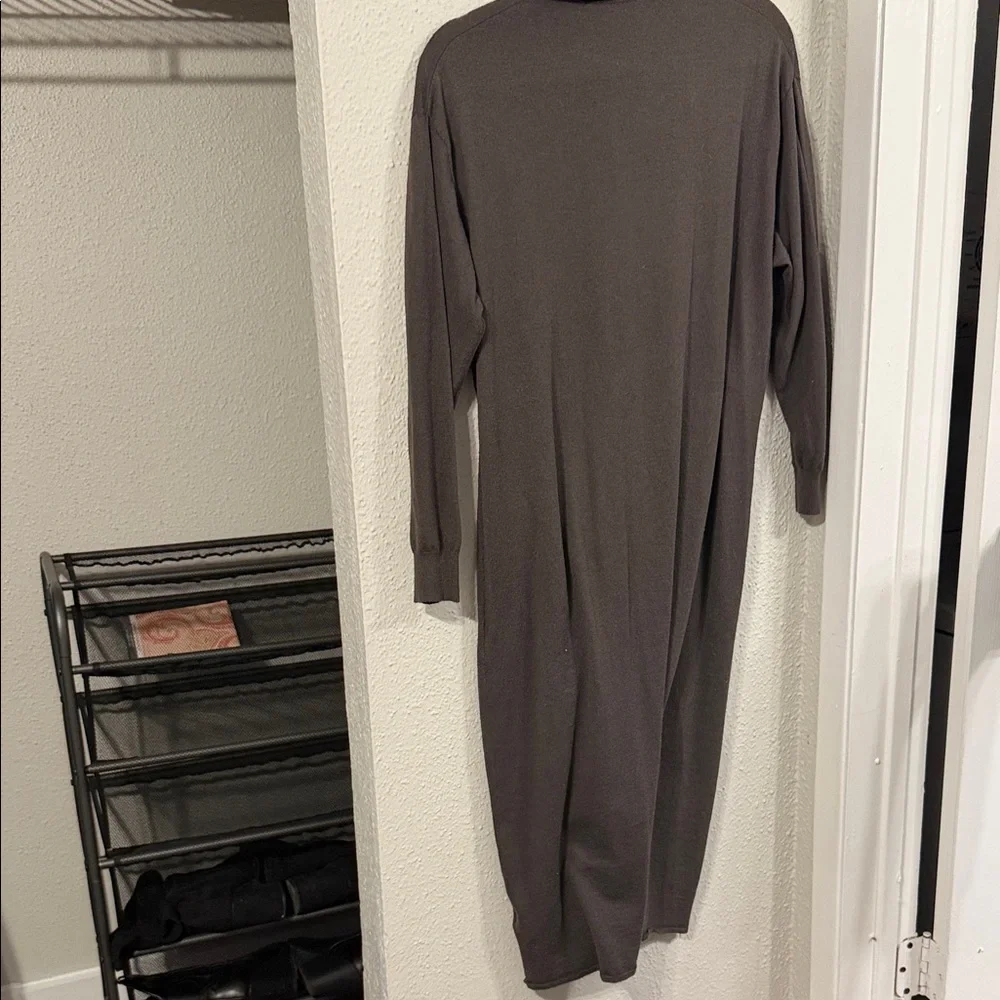 Zara Dark Brown Long Sleeve Dress - Picture 6 of 6